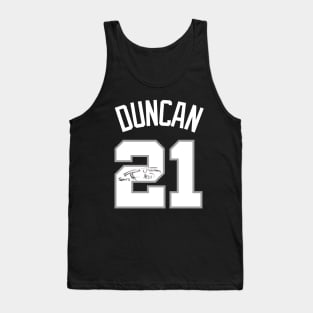 Tim Duncan Signed Tank Top